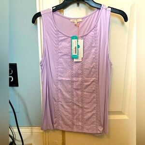 Skies are Blue lilac tank sz MP NWT